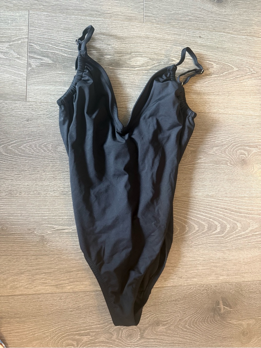 Kona Sol Black V-Neck One-Piece Swimsuit